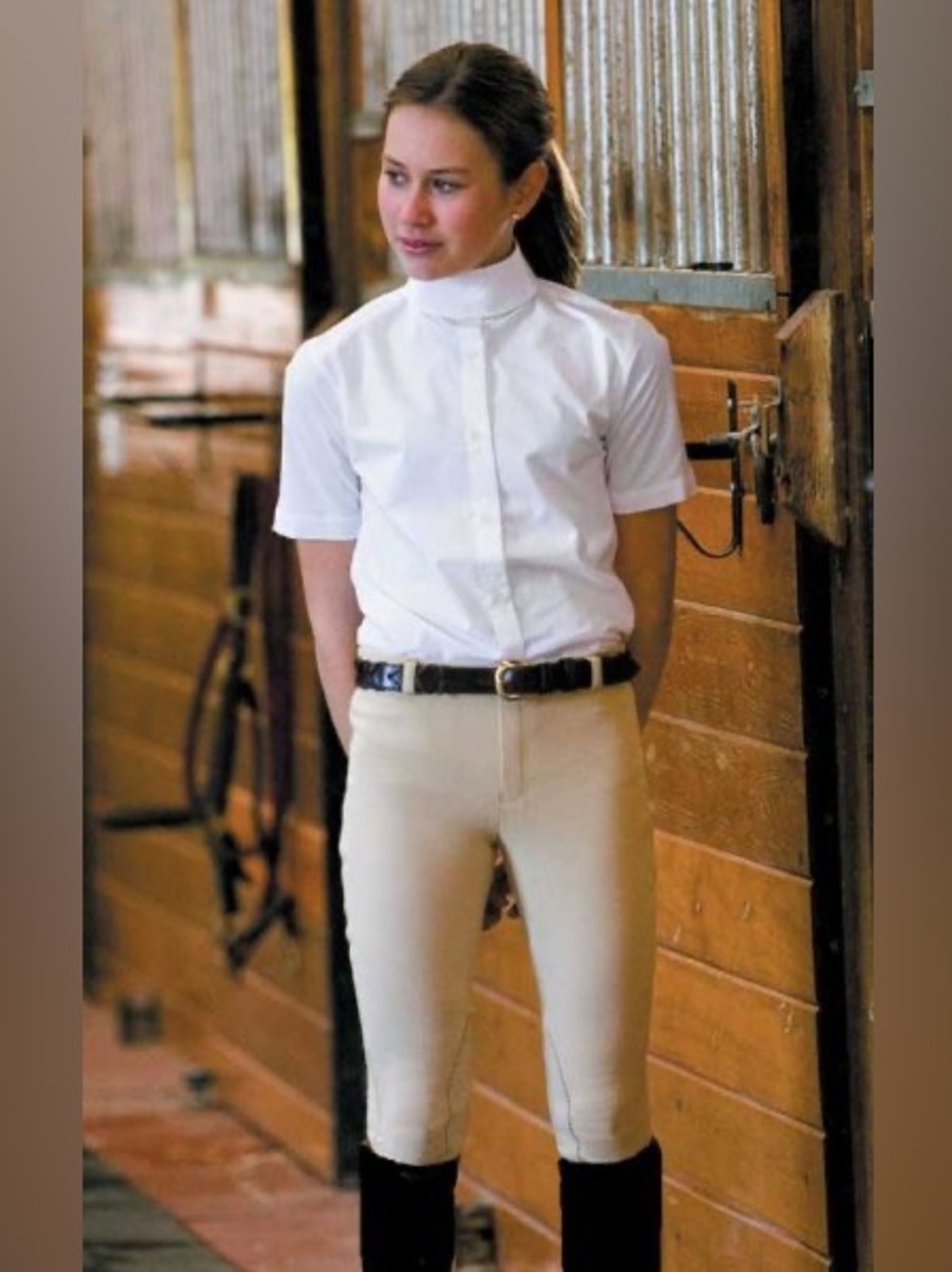 Two Pairs of Girls' Horseback Riding Pants